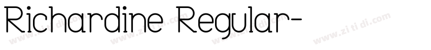 Richardine Regular字体转换